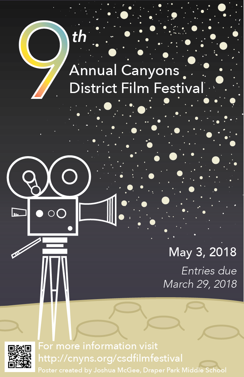 2018 Canyons District Film Festival - Film Festival Posters 2018 Clipart (792x1224), Png Download