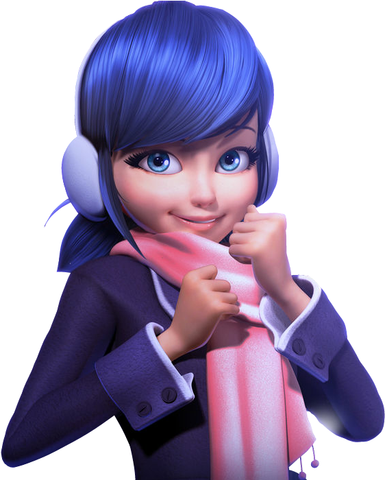 Marinette Miraculous Ladybug Miraculouschristmas Navid Clipart (562x700), Png Download