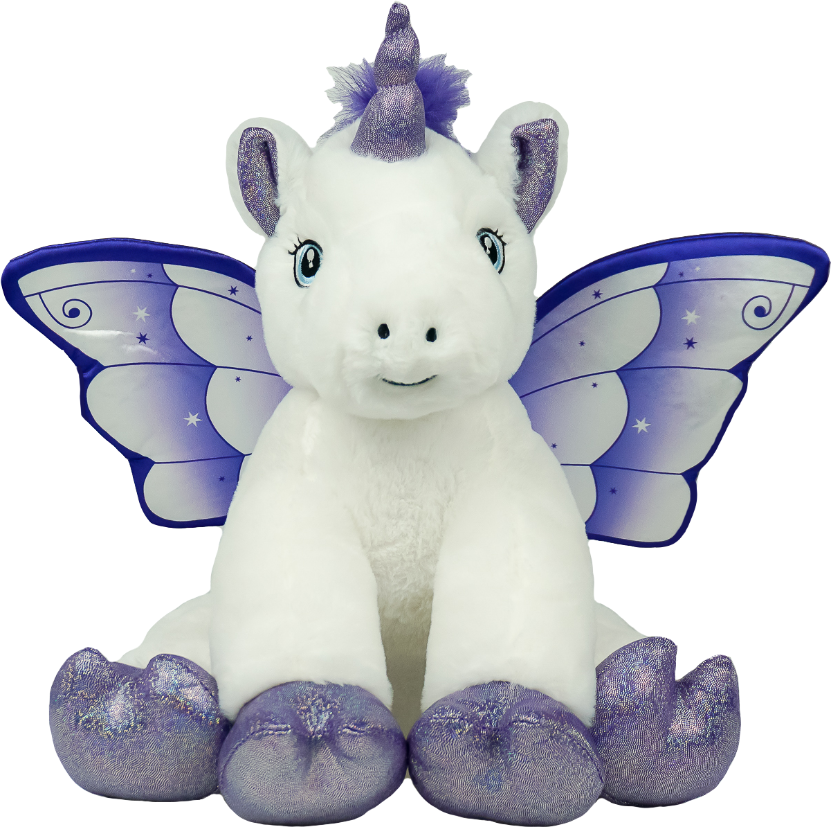 16″ Crystal The Unicorn - Stuffed Toy Clipart (1500x1359), Png Download