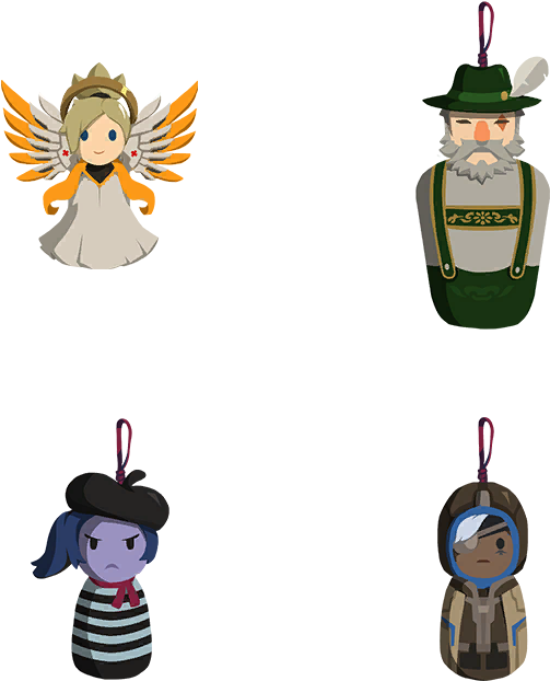 Bellicose Belle Akunohomu - Overwatch Christmas Sprays Transparent Clipart (700x700), Png Download