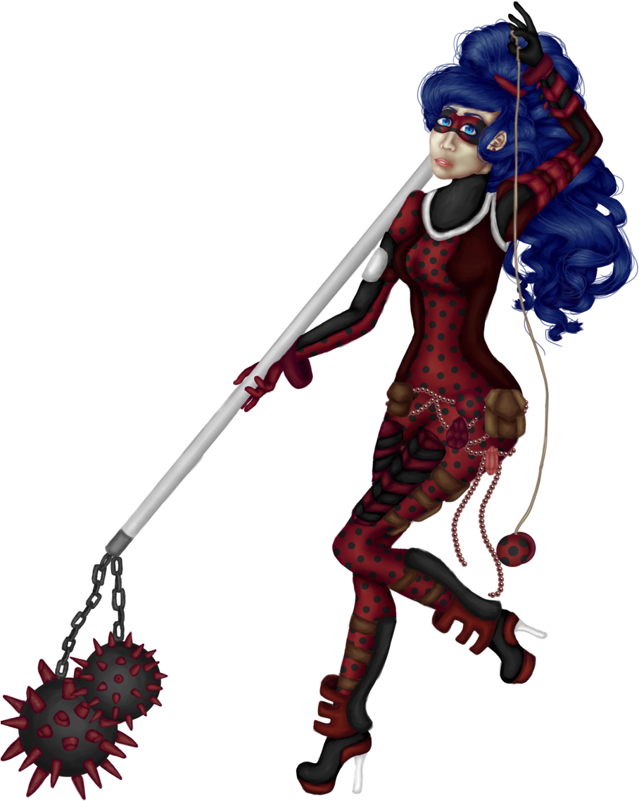 Miraculous Ladybug The Warrior Clipart (930x1279), Png Download
