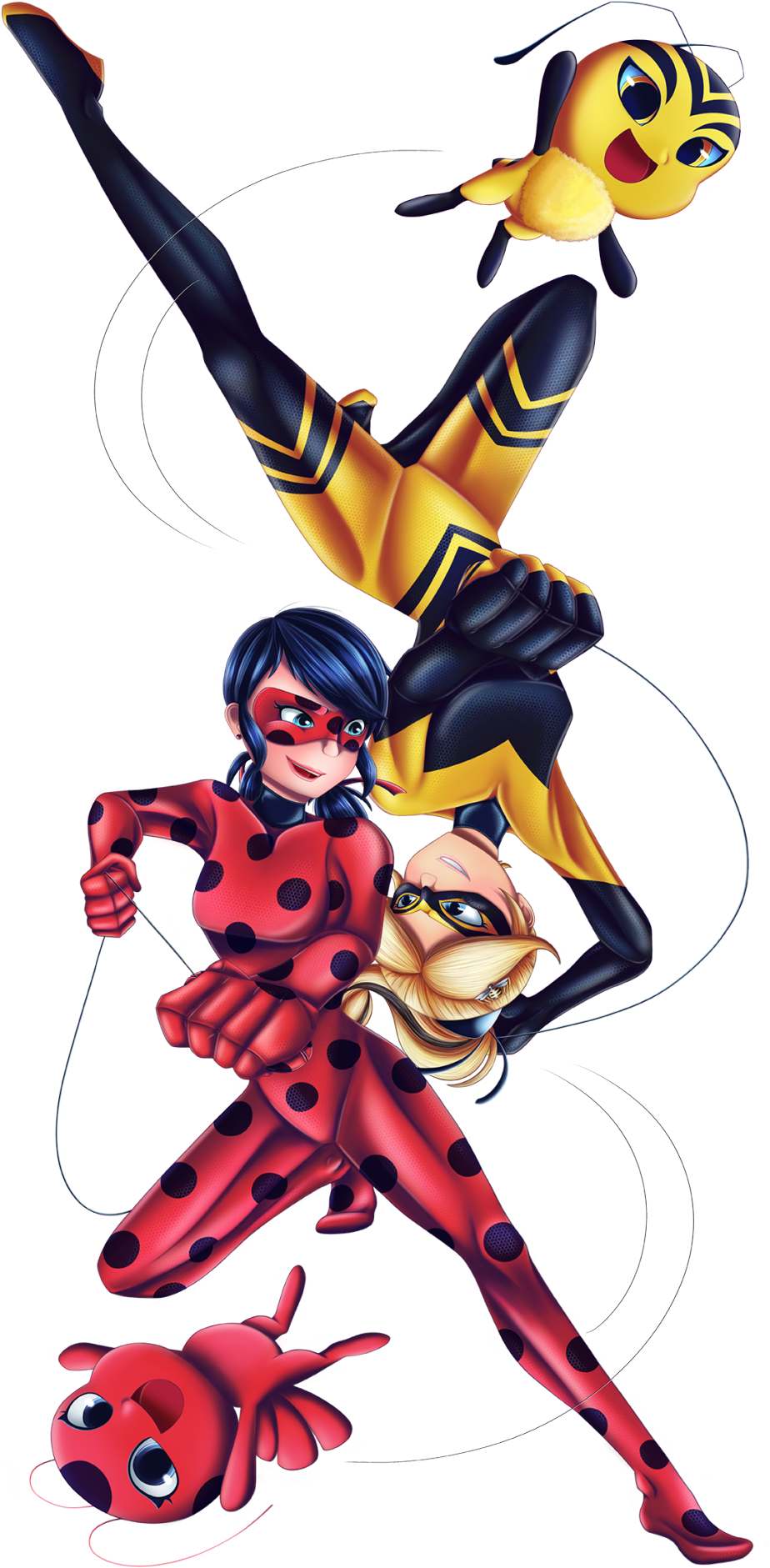 #miraculous Ladybug#ml#ml Ladybug#ladybug#queen Bee#ml - Cartoon Clipart (954x1920), Png Download