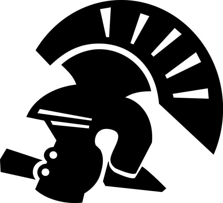 Vector Illustration Of Roman Centurion Guard Helmet - Whyalla Titans Basketball Club Clipart (771x700), Png Download