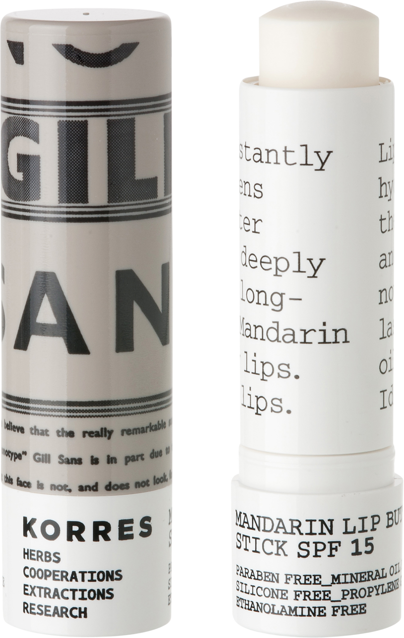 Korres Mandarin Lip Butter Stick - Cosmetics Clipart (811x1280), Png Download