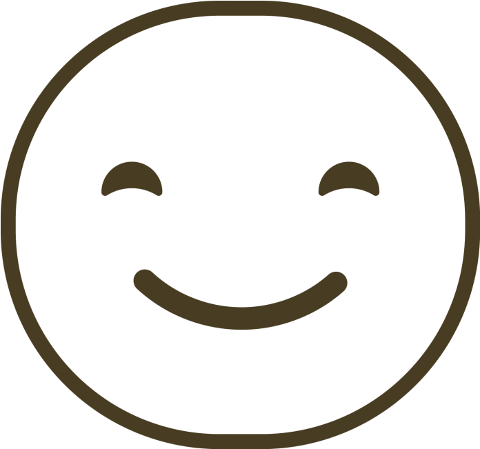 Line Art Emoji - Smiley Clipart (866x650), Png Download