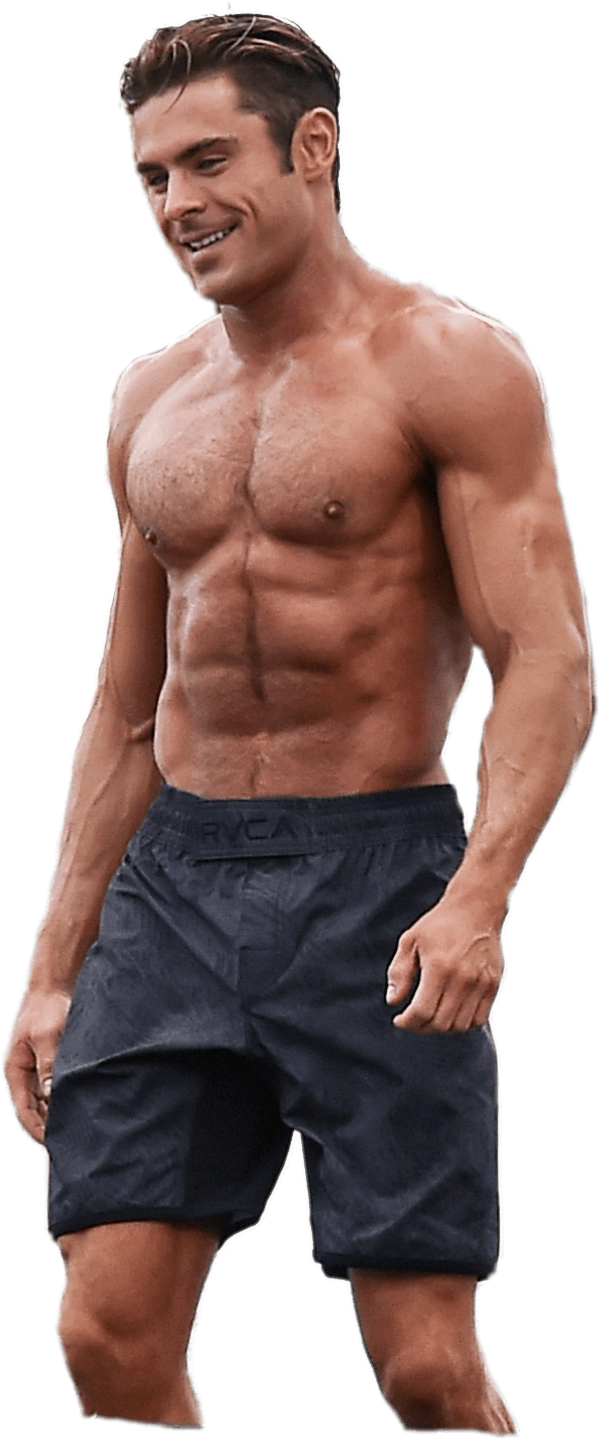 At The Movies - Zac Efron 2016 Muscle Clipart (2383x3000), Png Download