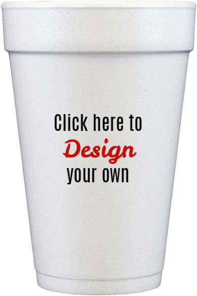 16 Ounce Monogrammed Foam Cups - Hair And Makeup Clipart (600x600), Png Download
