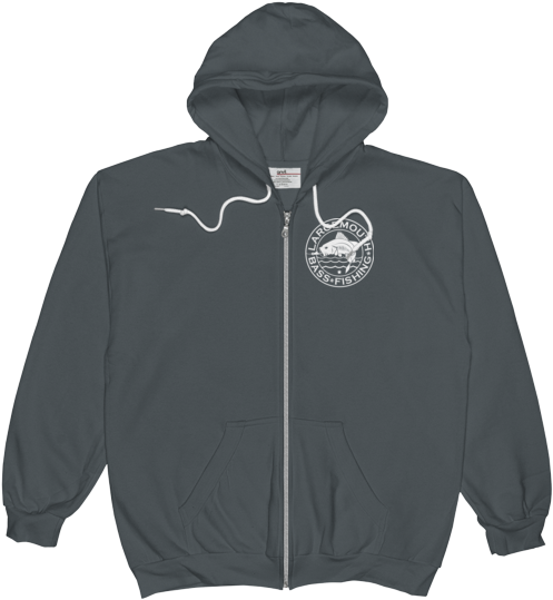 Largemouth Bass Fishing, Zip Hoodie - Sweatshirt Clipart (600x600), Png Download