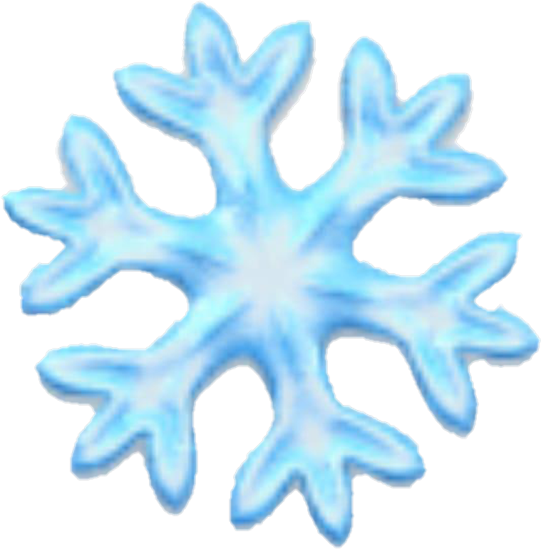 #emoji #snowflake #snow #snowing #blue - Instagram Clipart (1024x897), Png Download