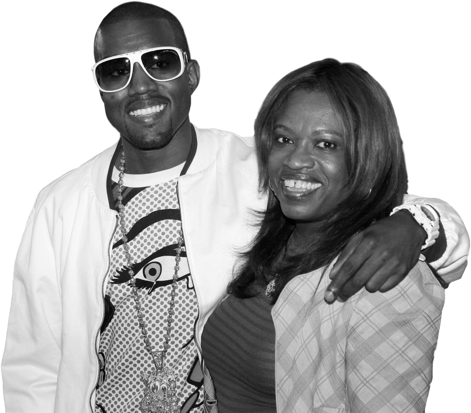 Getty - Kanye West And His Mom Clipart (2400x1660), Png Download