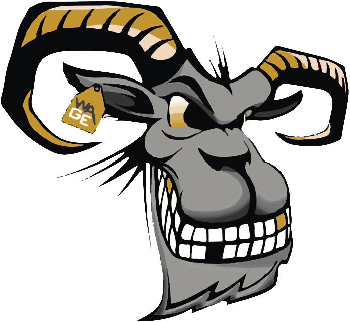 Round 1 - Goat Logo Png Clipart (1080x675), Png Download