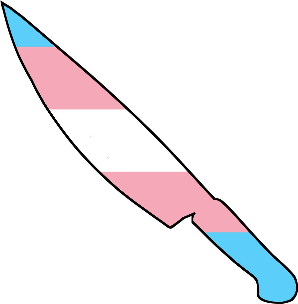 Pride Knife Emoji Clipart (1280x1280), Png Download