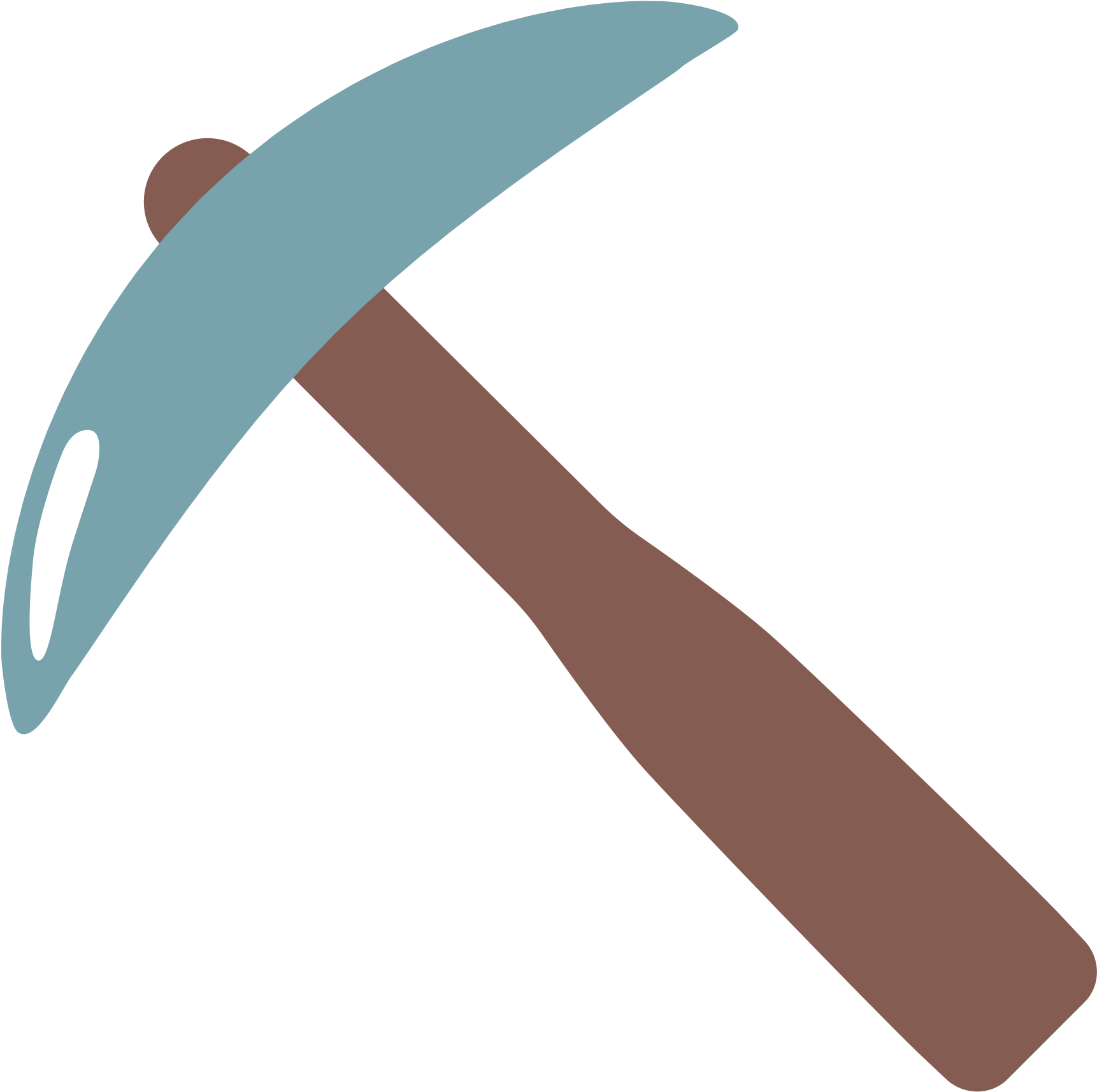 File - Emoji U26cf - Svg - Pickaxe Emoji Png Clipart (1024x1024), Png Download