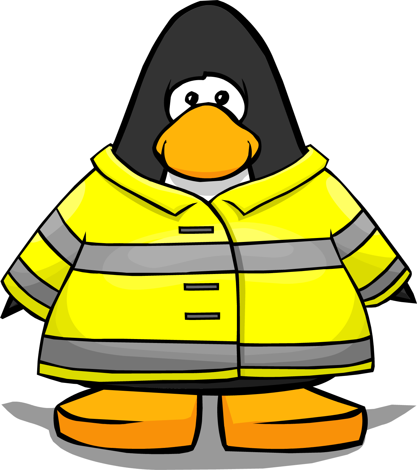 Fireman Jacket Png - Penguin From Club Penguin Clipart (1380x1554), Png Download