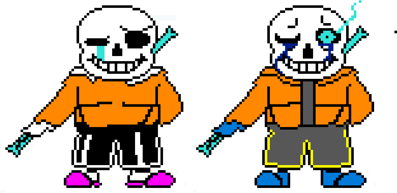 Disbelief Sans Sprite - Sans Sprite Clipart (1561x761), Png Download