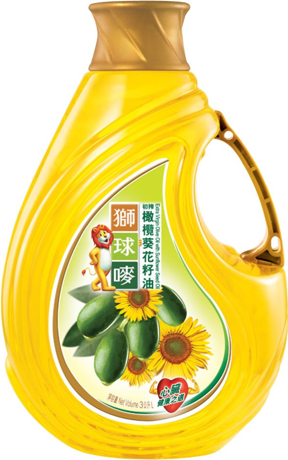 Chinese Sunflower Oil Clipart (1000x1000), Png Download