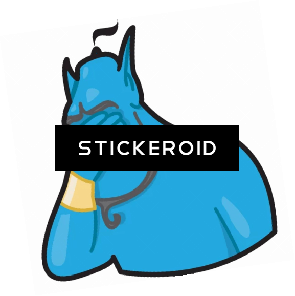 Genie Facepalm Gesture Reaction Джин Лицоладонь Лобхлоп Clipart (577x578), Png Download