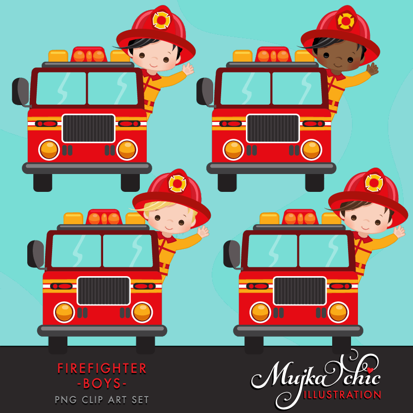 Baby Clipart Firefighter - Firefighter Birthday Sticker - Png Download (833x833), Png Download