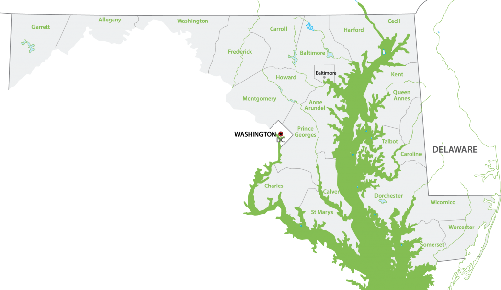 Greater Washington, D - Maryland Opportunity Zones Clipart (1024x594), Png Download