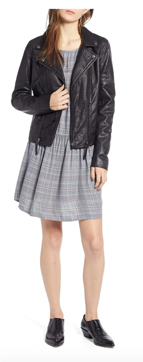 Real Leather Moto Jacket Clipart (606x709), Png Download