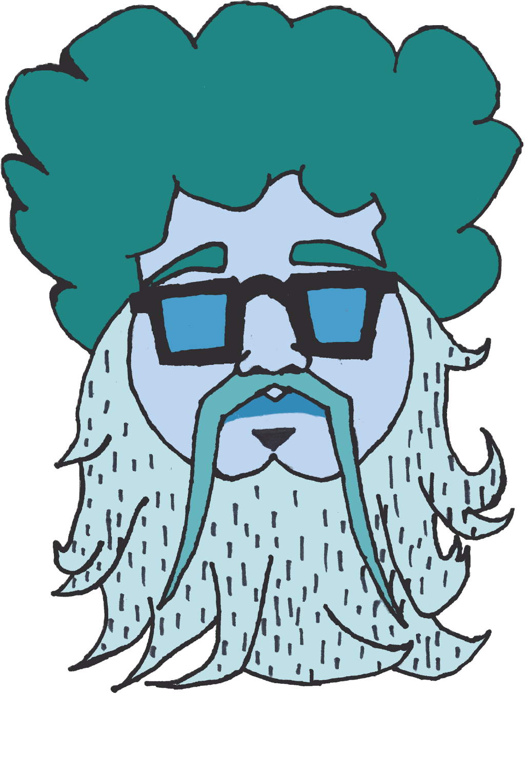 Beard Clipart Picsart - Cartoon - Png Download (1024x1514), Png Download