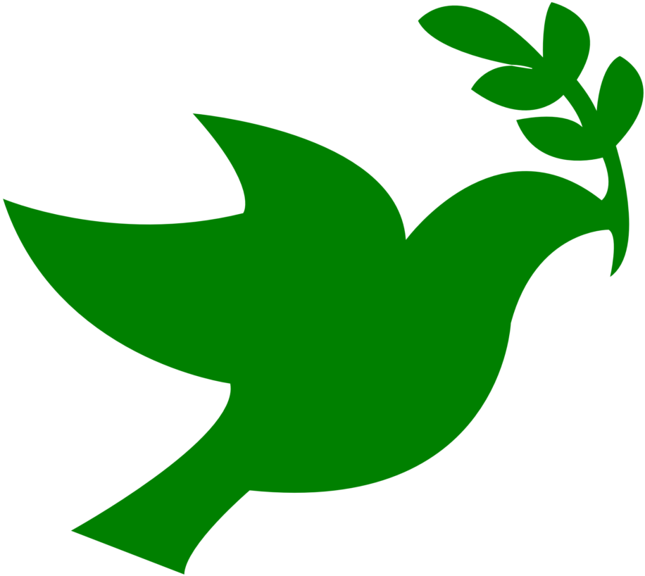 Dove Clipart Leaf Clip Art - Dove Clipart Green - Png Download (916x818), Png Download