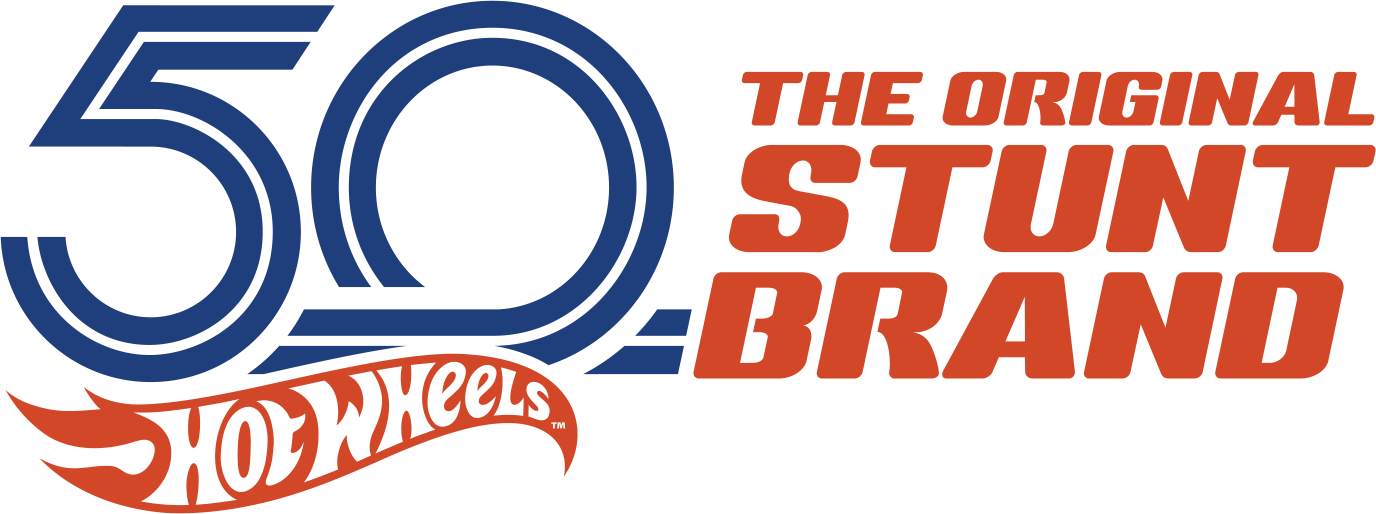 Hot Wheels 50 Logo Clipart (1376x514), Png Download