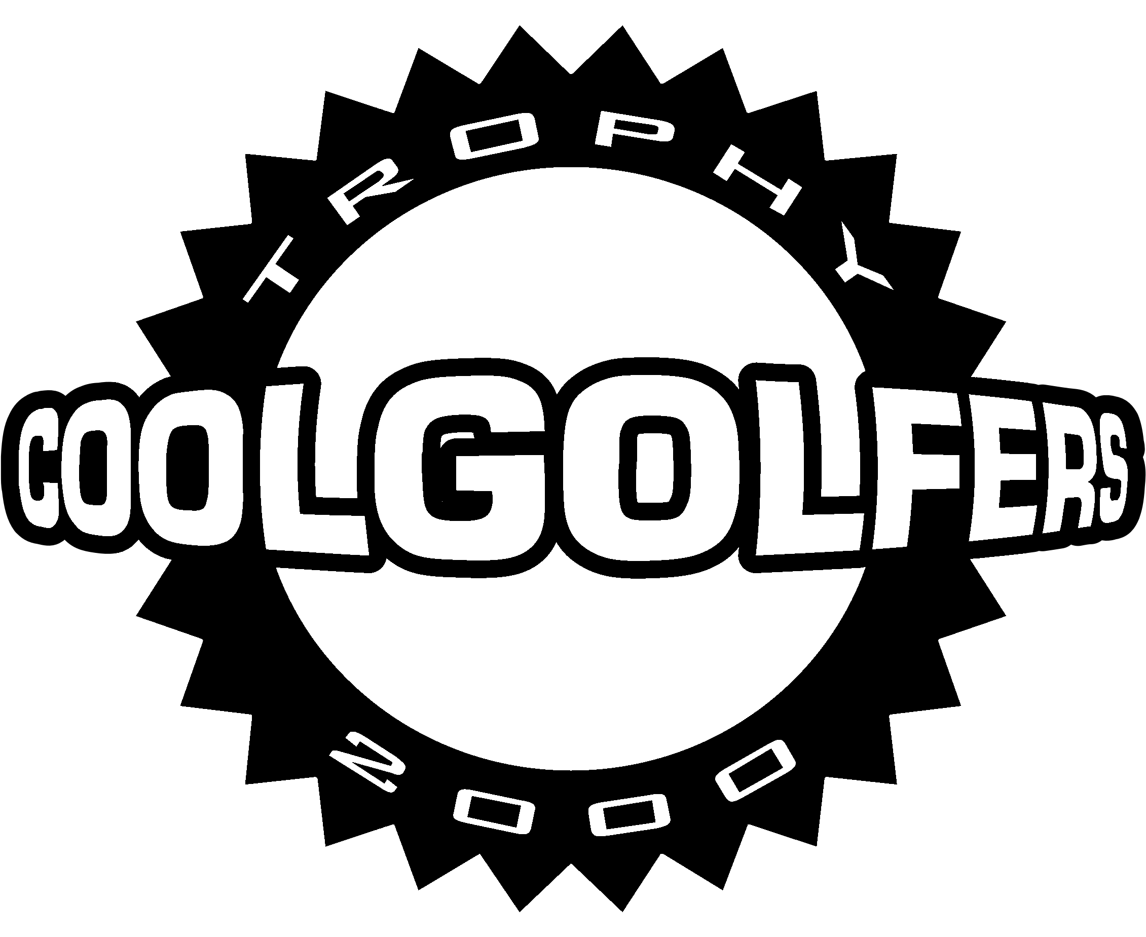 Cool Golfers Logo Black And White - Cool Clipart (2400x2400), Png Download