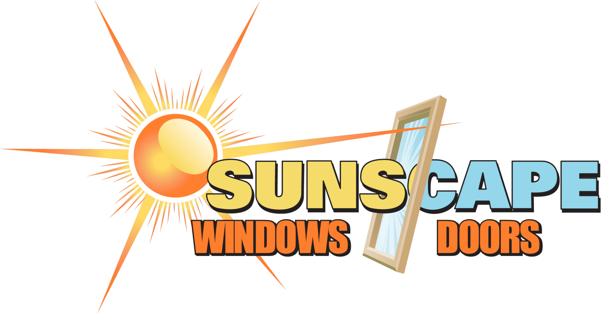 Sunscape-logo - Graphic Design Clipart (2120x1095), Png Download