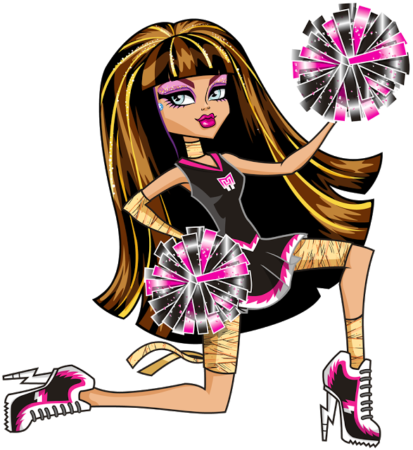 Monster High Roxy&trade Png De Las Monstritas Clipart - Monster High Cleo Fearleading Transparent Png (587x640), Png Download