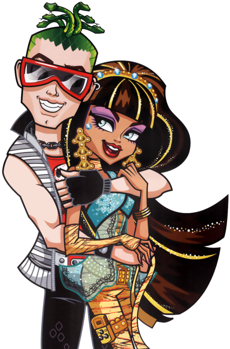 37 Images About Monster High On We Heart It - Monster High Cleo E Deuce Clipart (500x722), Png Download