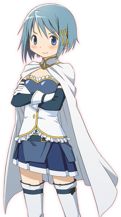 Sayaka Miki From Puella Magi Madoka Magica Clipart (453x704), Png Download