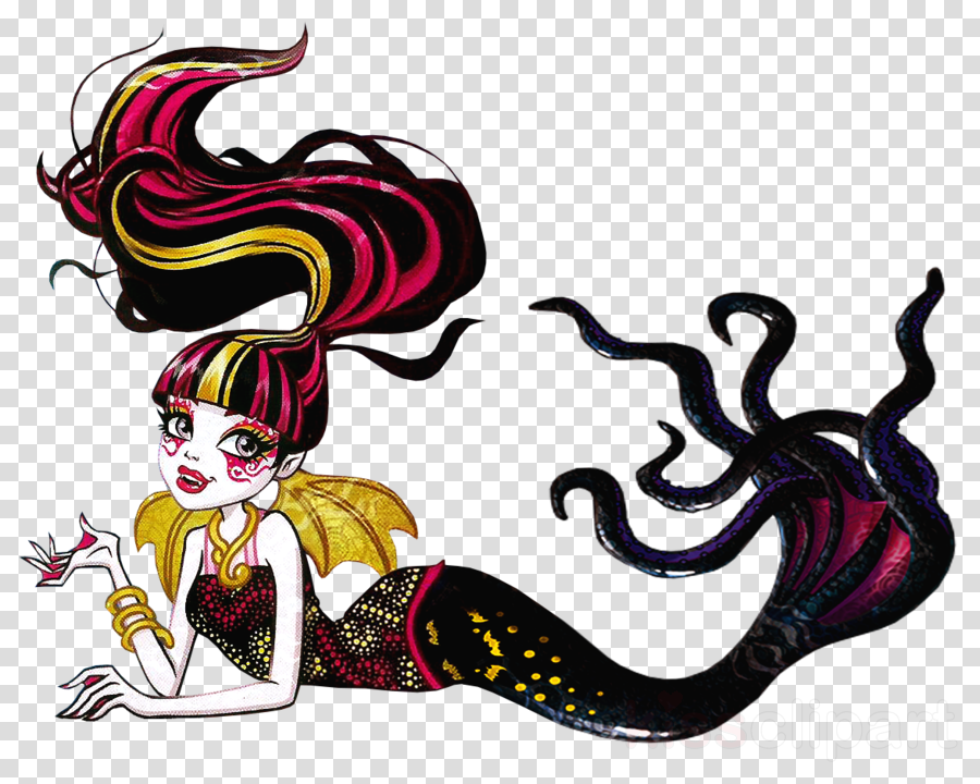 Draculaura Great Scarrier Reef Clipart Draculaura Monster - Png Download (900x720), Png Download