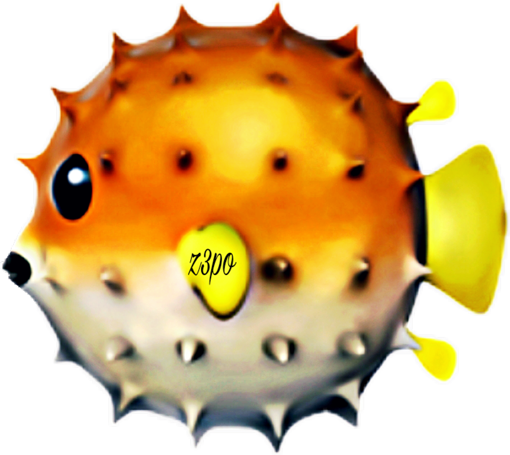 #z3po#blow Fish #emoji #sea Water #ocean Clipart (1024x913), Png Download