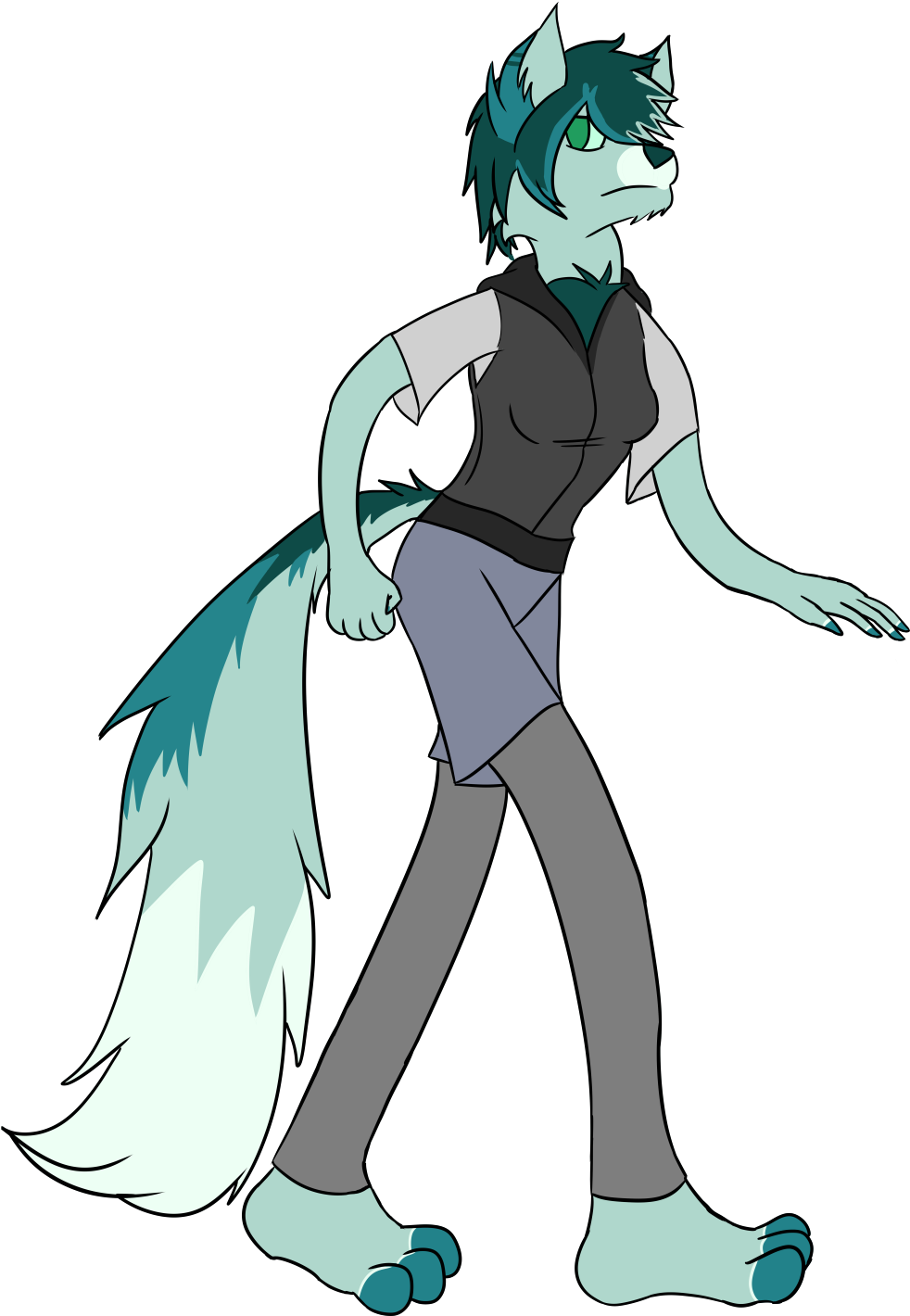 Angry Cat - Cartoon Clipart (1092x1680), Png Download