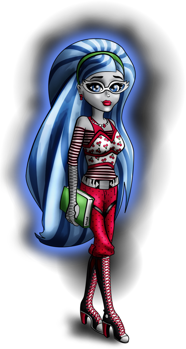 Monster High Png Ghoulia - Monster Hingh Ghoulia Yelps Clipart (650x1229), Png Download