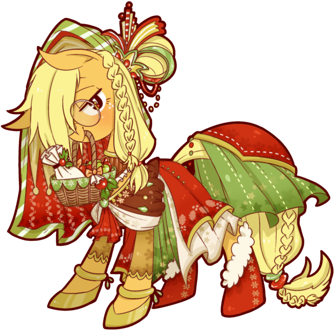 Applejack - Christmas Mlp Clipart (798x723), Png Download