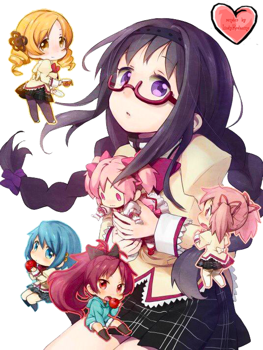 Kashimashi Girl Meets Girl Anime Mega - Demon Puella Magi Madoka Magica Clipart (535x712), Png Download