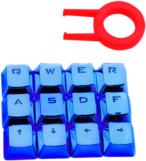 Redragon A103b Mechanical Keyboard Caps 12 Chrome Keycaps - Computer Keyboard Clipart (774x774), Png Download