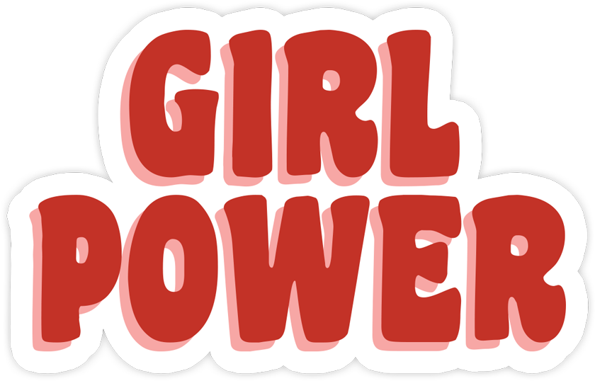 File Bfd5c1857d Original - Girl Power Stickers Png Clipart (886x886), Png Download
