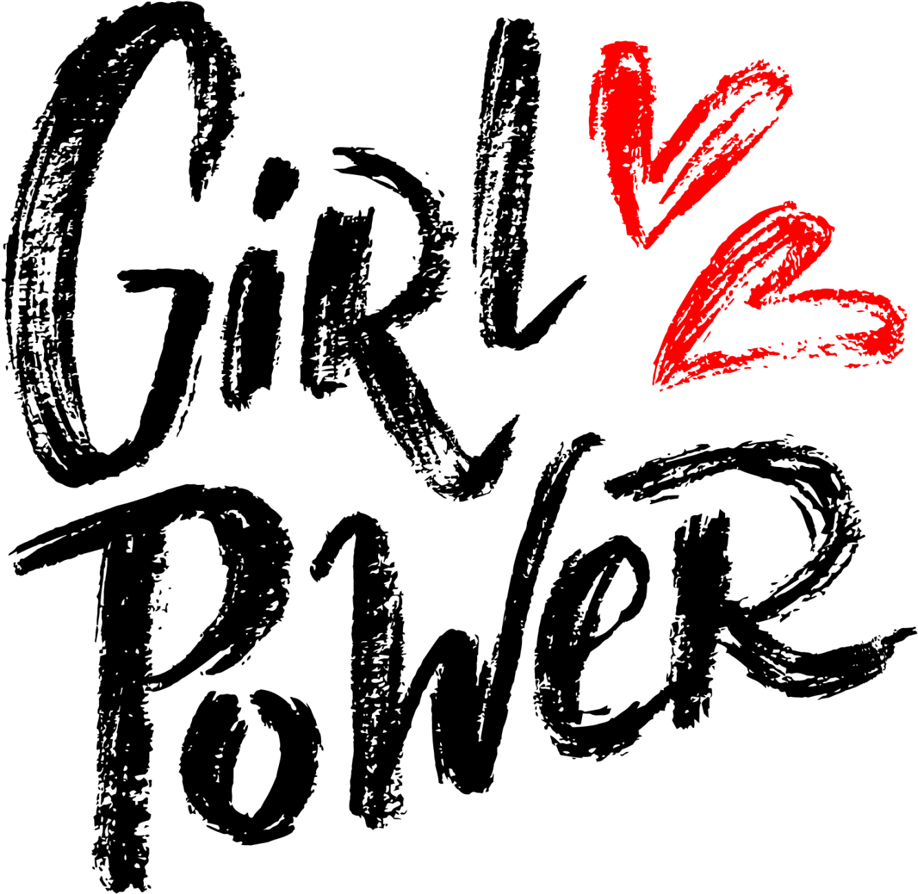 La - Girl Power Letras Clipart (1800x1798), Png Download