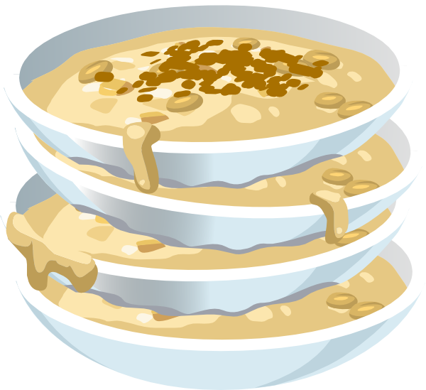 Small - Bubur Vektor Clipart (600x549), Png Download
