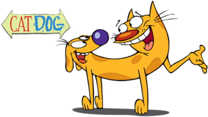 In The Midst Of All This, Norb And Dag Satisfy Their - Cat & Dog Tv Show Clipart (897x505), Png Download