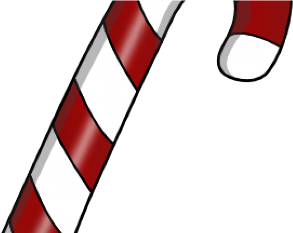 Candy Cane Clipart Criss Crossed - Png Download (640x480), Png Download