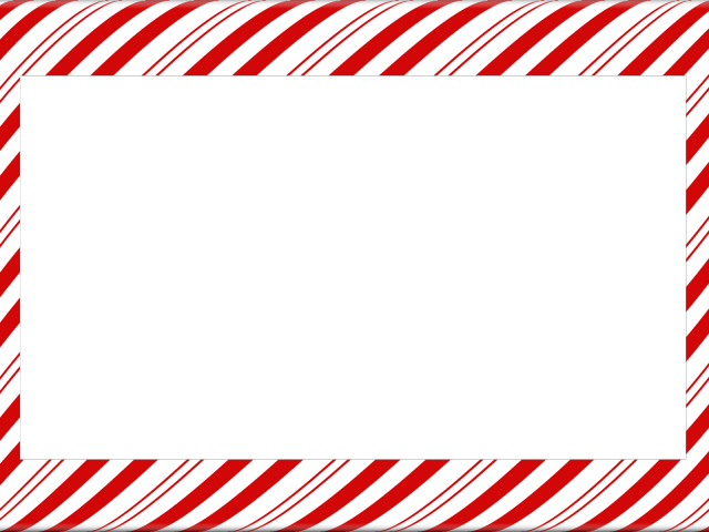 Candy Cane Clipart Banner - Candy Cane Page Border - Png Download (640x480), Png Download