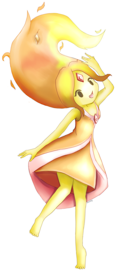 Marceline The Vampire Queen Finn The Human Flame Princess - Adventure Time Chibi Flame Princess Clipart (400x945), Png Download