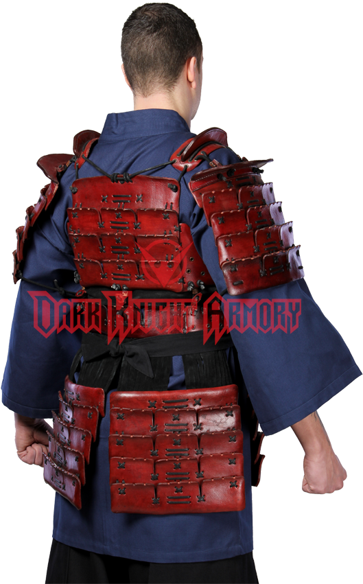 Samurai Armor, Leather Armor, Larp, Armour, Rear View, - Back Of Samurai Armor Clipart (850x850), Png Download