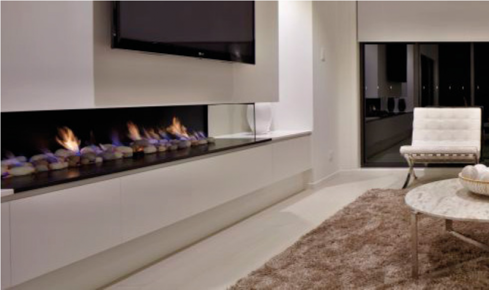 Real Flame Hybrid - Interior Design Clipart (1000x1000), Png Download