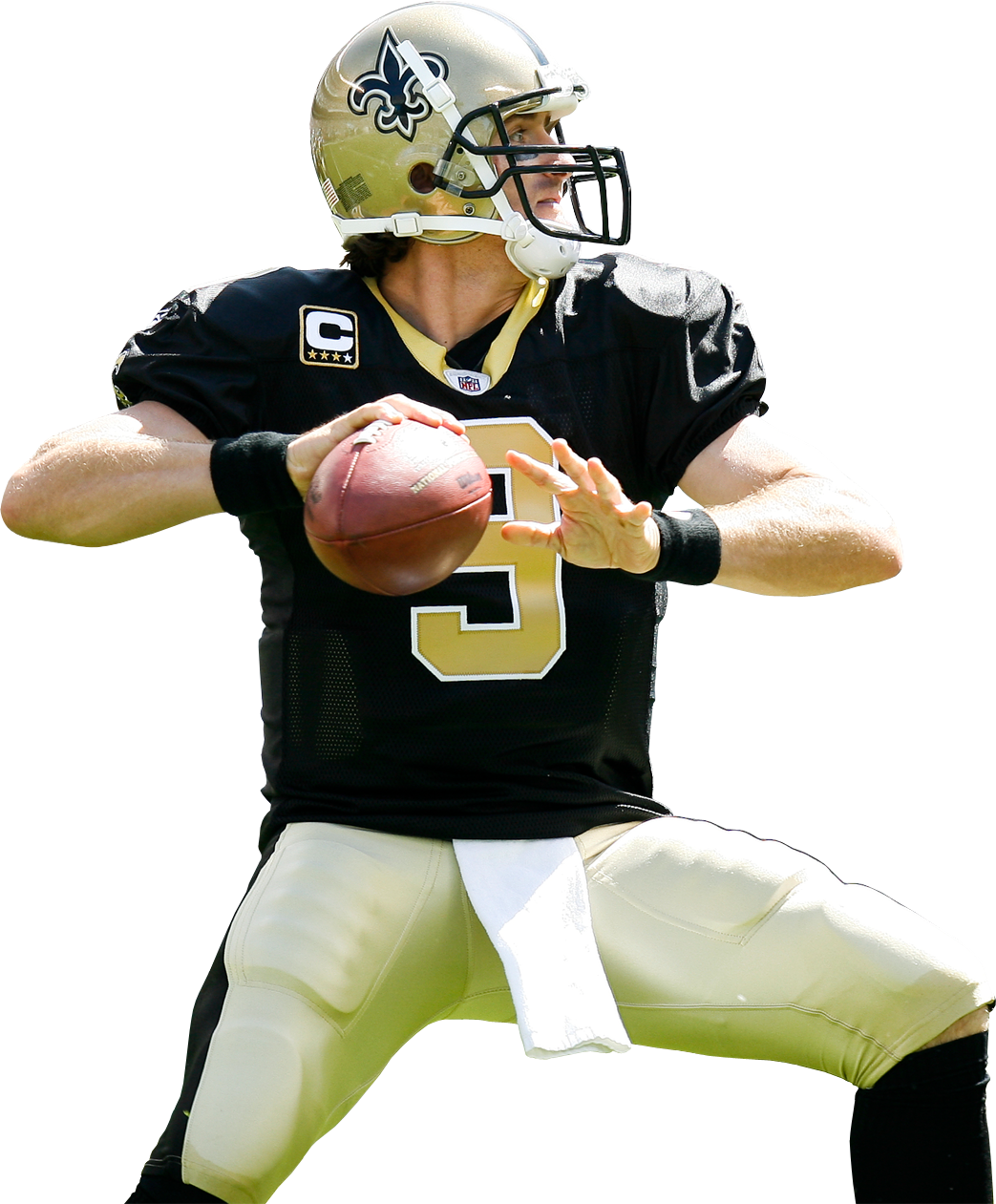 Drew Brees Football Love, Football Stuff, New Orleans - New Orleans Saints Players Png Clipart (1043x1261), Png Download