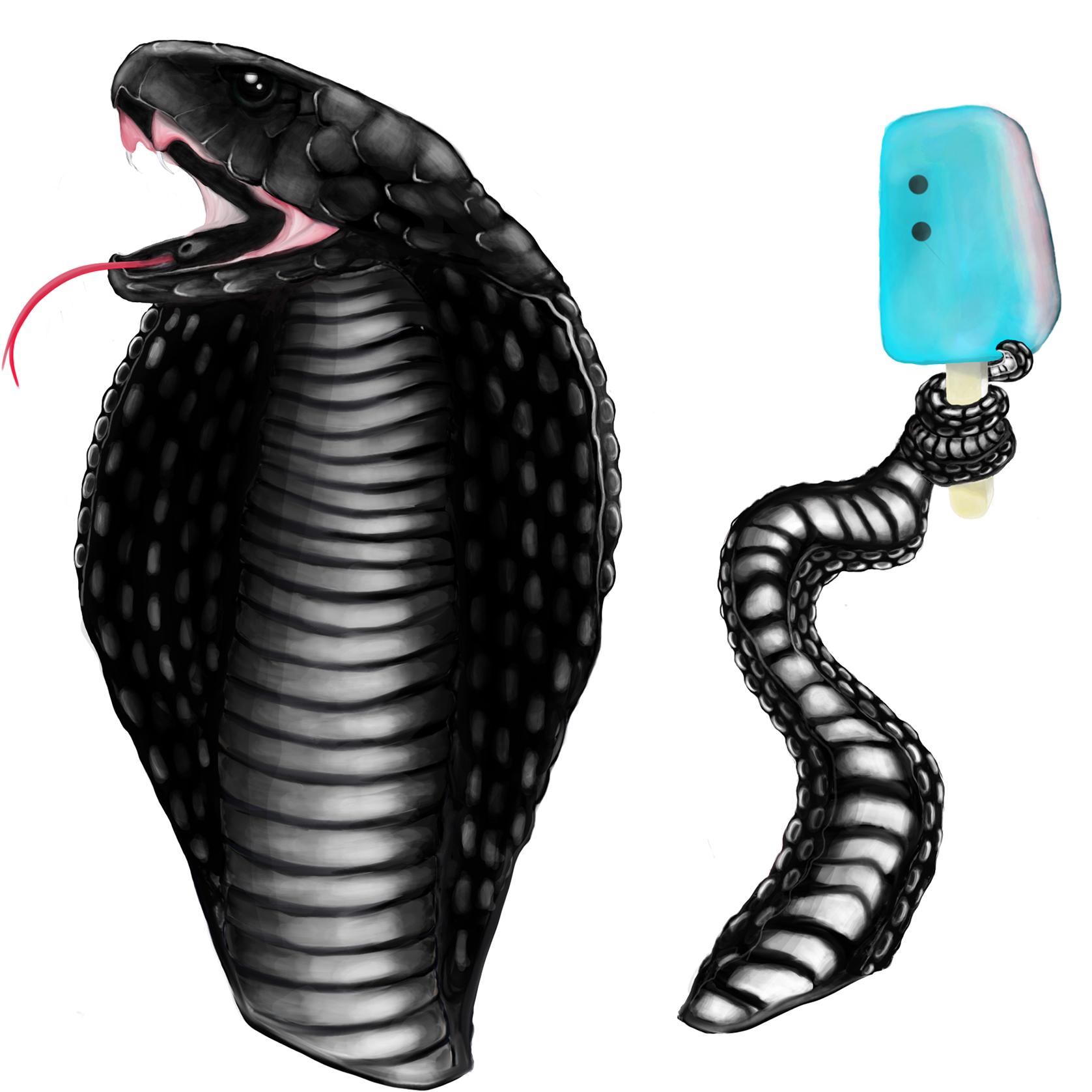 Pop King Cobra - Illustration Clipart (1920x1941), Png Download